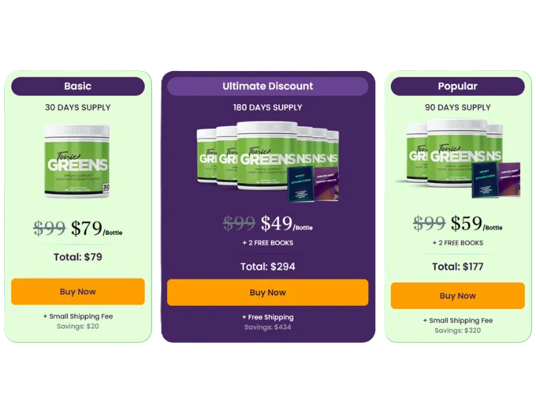 Tonic Greens price